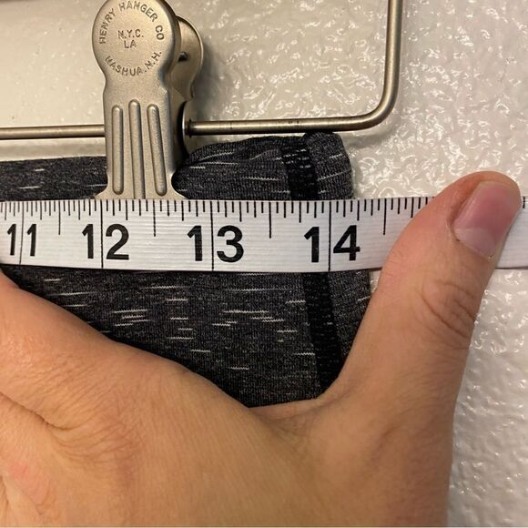 Lucy tech compression yoga leggings pockets zipper drawstring Heathered gray-S - Picture 5 of 15